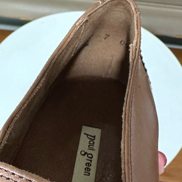 🌹PAUL GREEN🌹Wheaton Flat Cognac Leather Size: 7UK - Picture 15 of 16